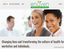 Tablet Screenshot of enlivenwellnessworks.com